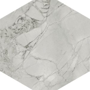 Scultorea Esagona 25x21,6 cm lattia- ja seinälaatta