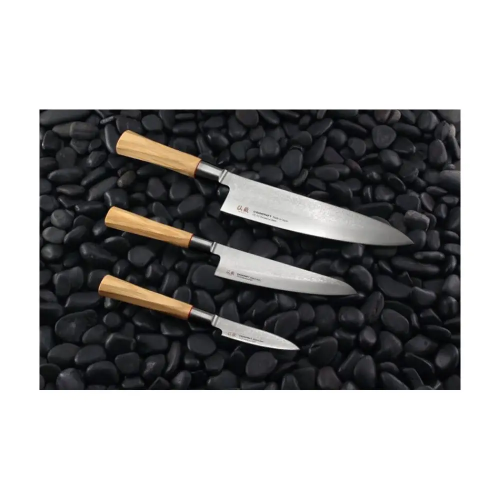 Suncraft Senzo Damascus Twisted Octagon Kuorimaveitsi 8 cm - Image 7