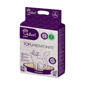 Velvet Paw Tofu + Bentonite Original Kissanhiekka 6 l
